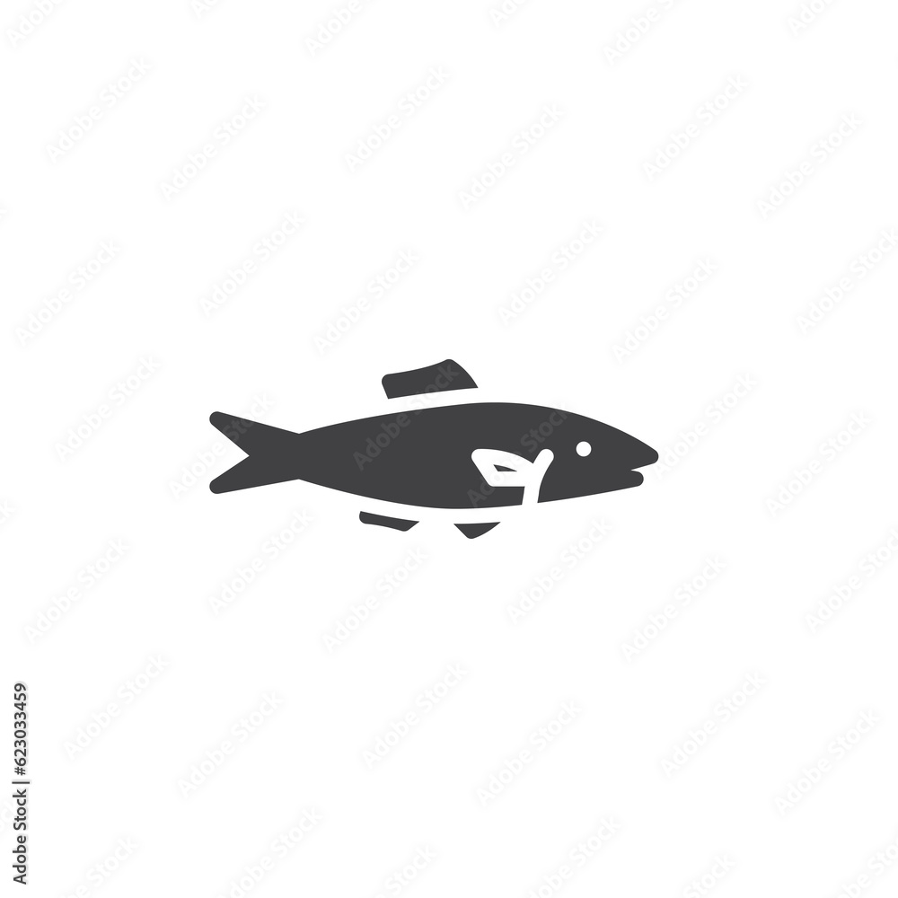 Anchovies seafood vector icon Anchovies seafood vector icon