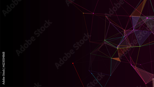 Global network connections. Abstract vector neural networks cyberspace. Futuristic grid artificial intelligence. Technology cyber dynamic.