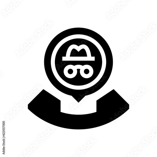 anonymous call glyph icon