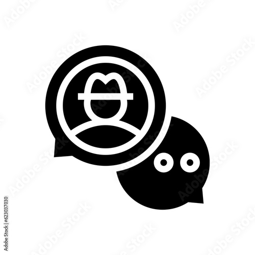 chat glyph icon
