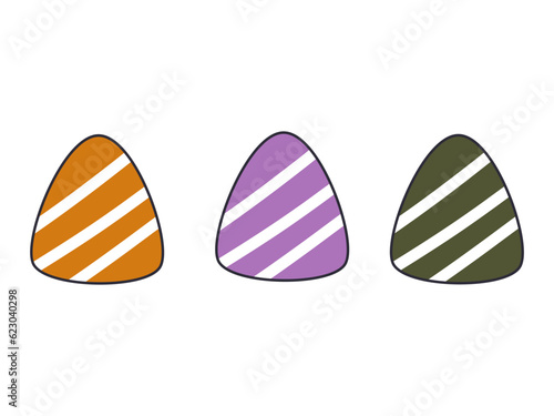 A colorful set of Halloween jelly candies. Candies and snacks. Halloween jelly. Trick or treat party. Cartoon candies vector.