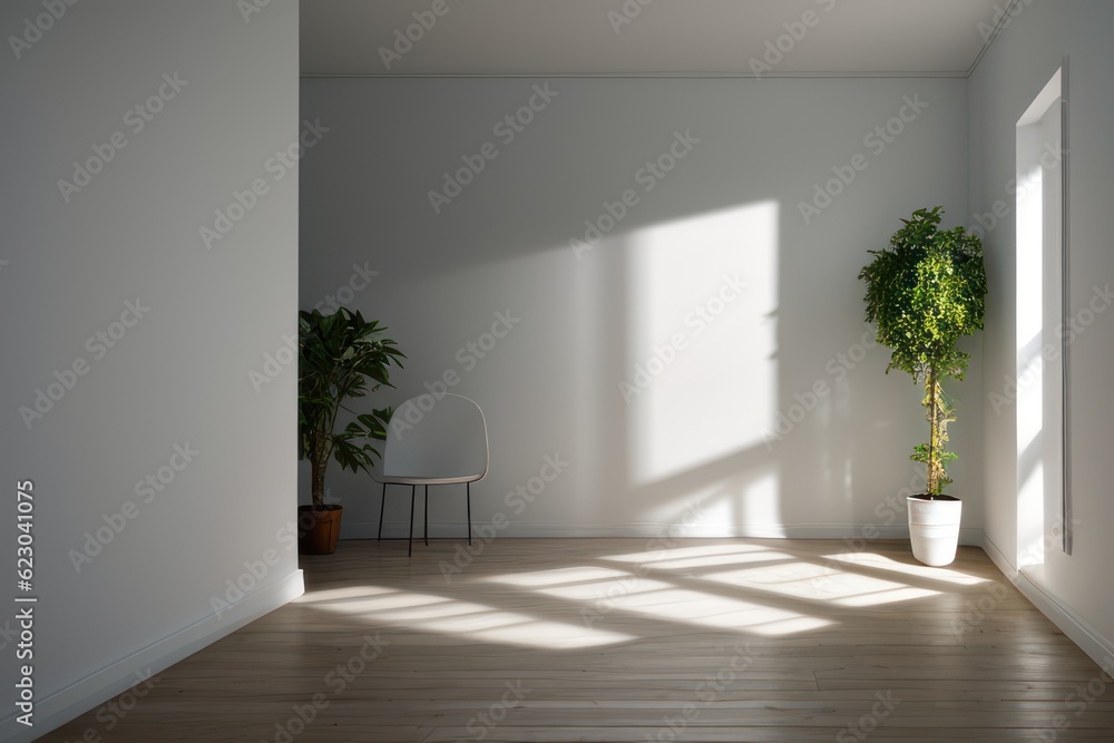 Fototapeta premium Aesthetic white interior