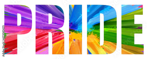 Rainbow colored background showing LGBT support for Lesbian, Gay, Bisexual and Transgender community