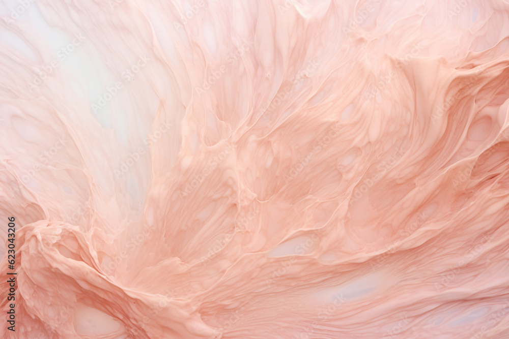 Fototapeta premium Clear pink liquid cosmetic gel texture. jelly cream or serum with collagen, niacinamide or salicylic acid for beauty skincare