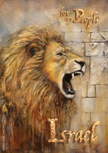 Lion of Judah for my people Israel.AI Generative photo