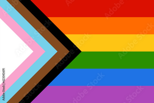 Rainbow colored background showing LGBT support for Lesbian, Gay, Bisexual and Transgender community