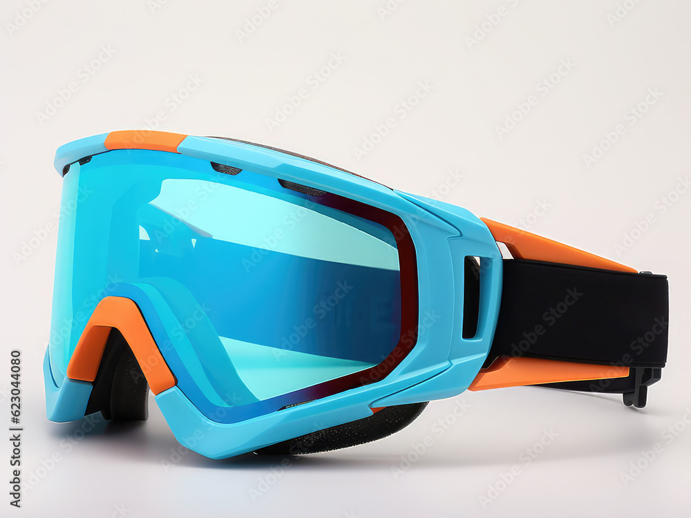 Snowboarding mask side view template