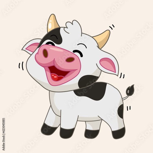 cute cow cartoon