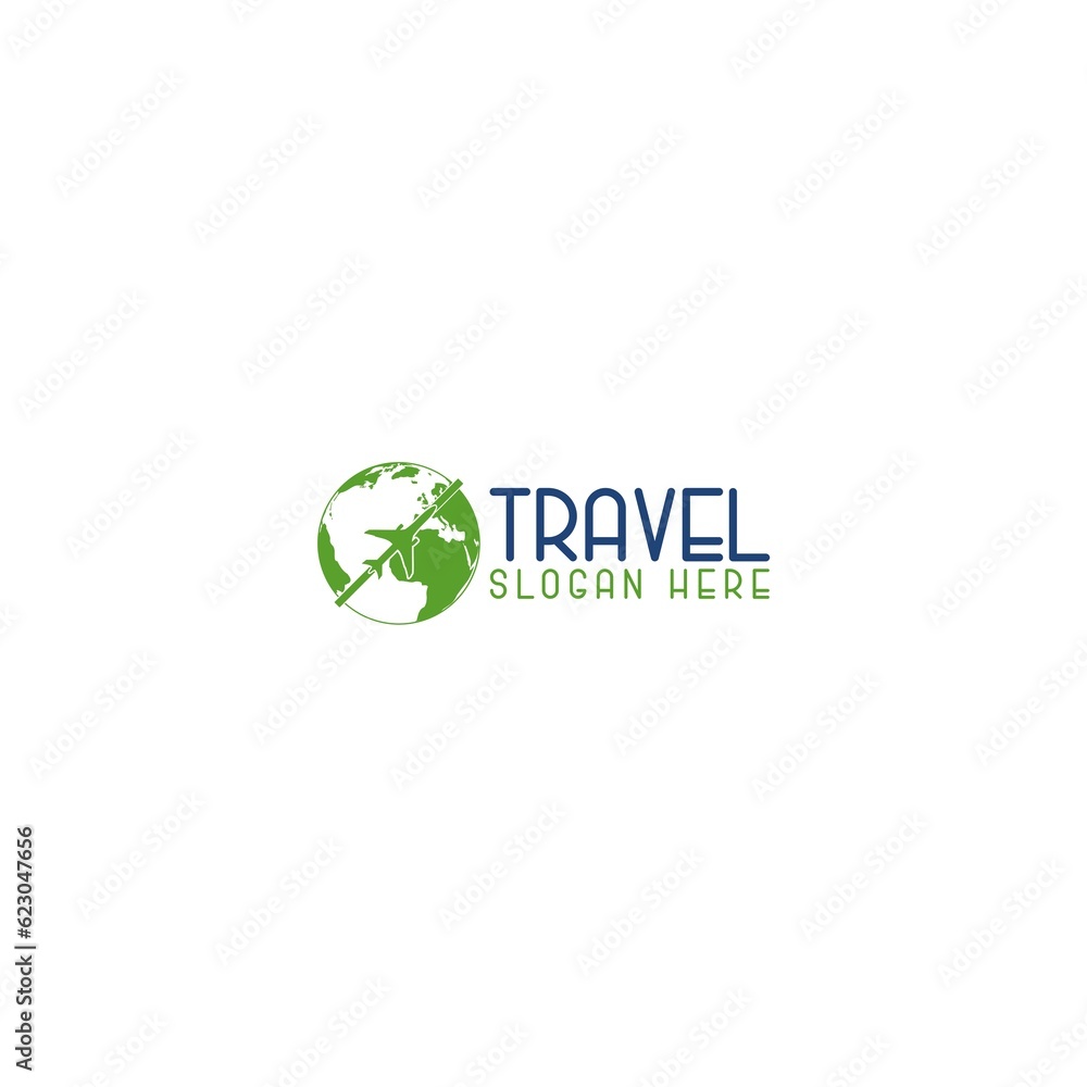 Travel agency logo design template isolated on white background Travel agency logo design template isolated on white background