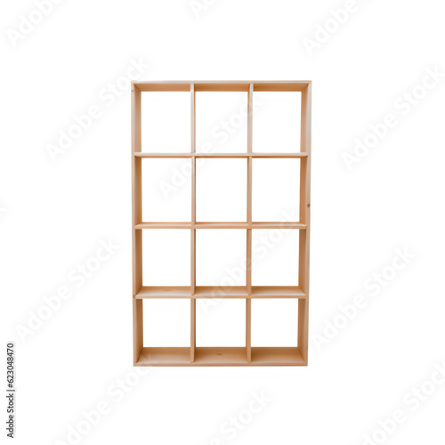Wooden window isolated on white png transparent background