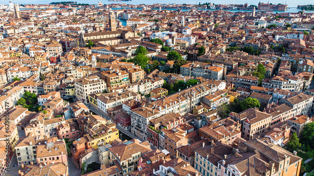 Obraz premium Venice from above drone aerial view