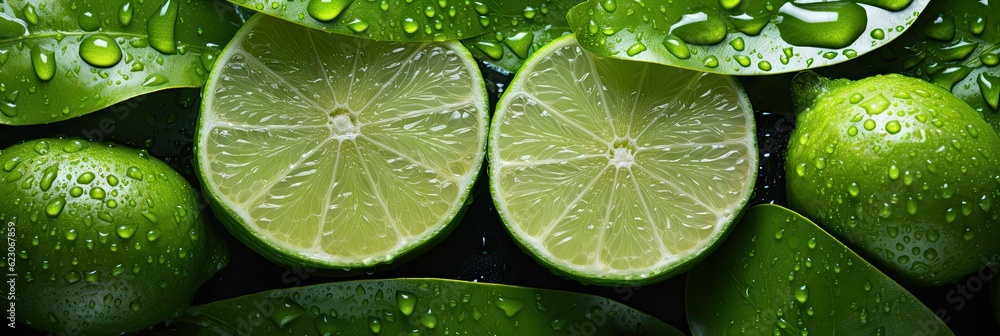 Citrus Geometry: A Symmetrical Study of Limes - generative ai Citrus Geometry: A Symmetrical Study of Limes - generative ai