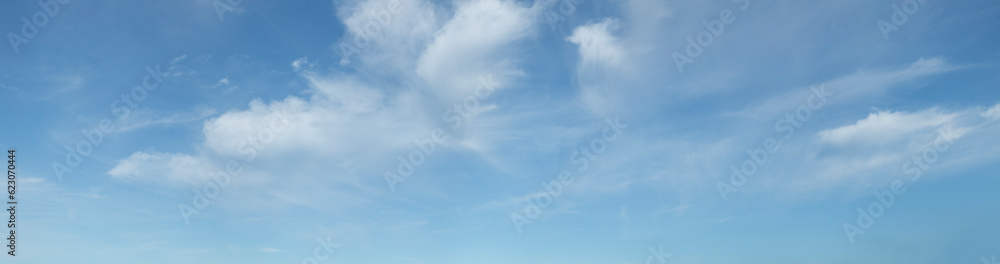 Fototapeta premium Blue cloudy sky in Australia winter sunny day 