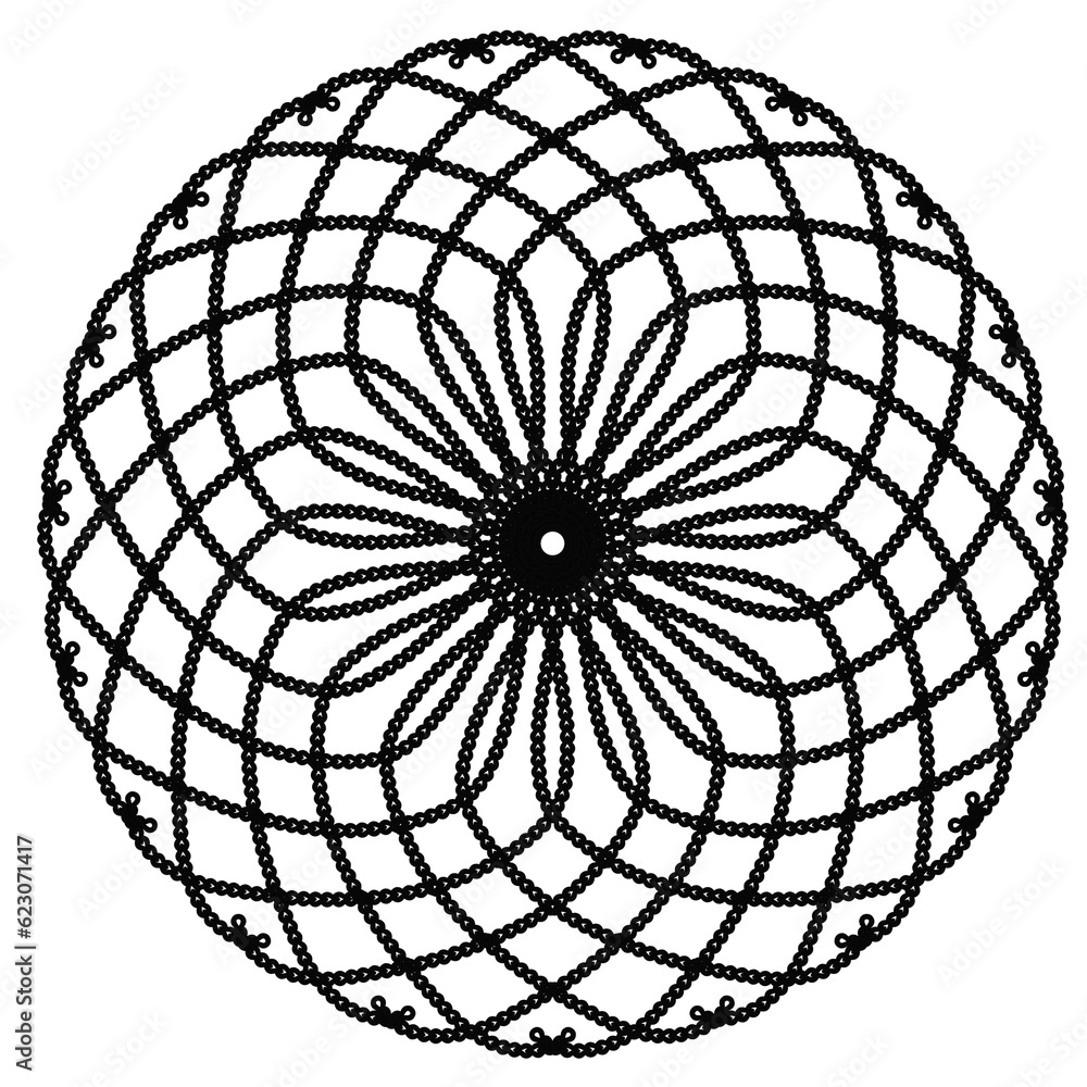 Obraz premium black and white sphere