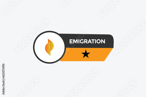 new emigration, level, sign, speech, bubble  banner,
