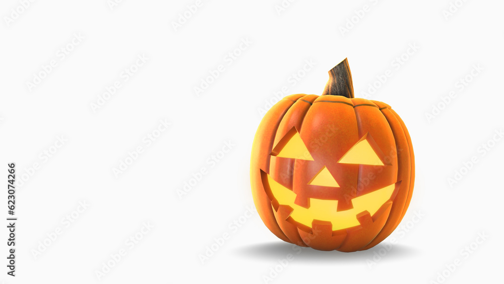 Happy halloween scary pumpkin isolated on white background Happy halloween scary pumpkin isolated on white background