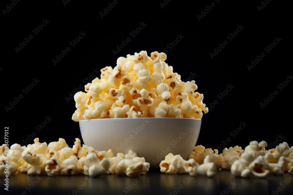 Minimalistic popcorn. AI generated Minimalistic popcorn. AI generated