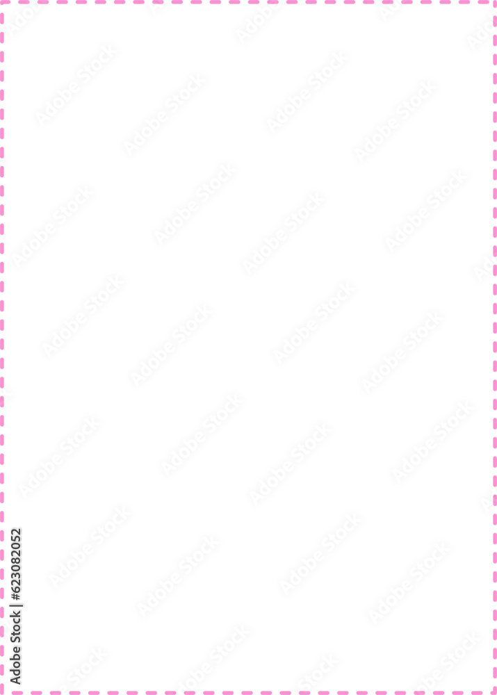 frame with pink dashed frame with pink dashed