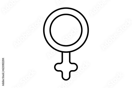 Wallpaper Mural girl flat icon minimalistic line shape symbol black sign artwork Torontodigital.ca