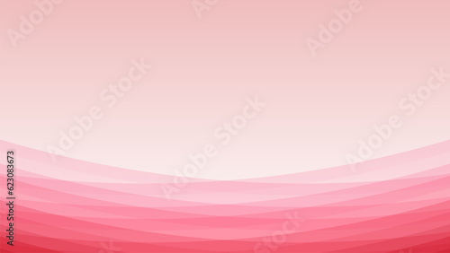 ピンクのウェーブの抽象的なベクターの背景画像
