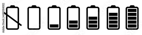Battery charge icon vector. indicator battery illustration symbol. accumulator logo.