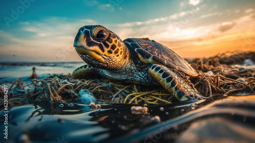 Endangered Sea Turtles and Impact of Human Waste