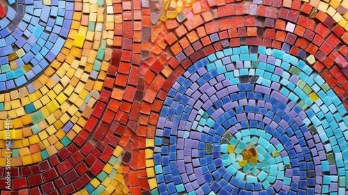 Colorful Mosaic Tiles Background