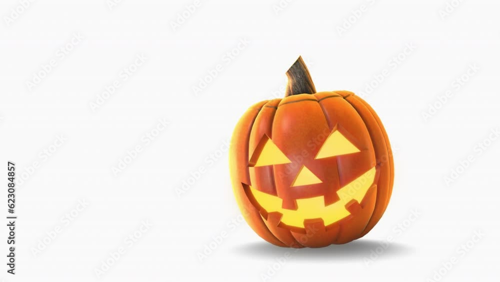 Happy halloween scary pumpkin isolated on white background Happy halloween scary pumpkin isolated on white background