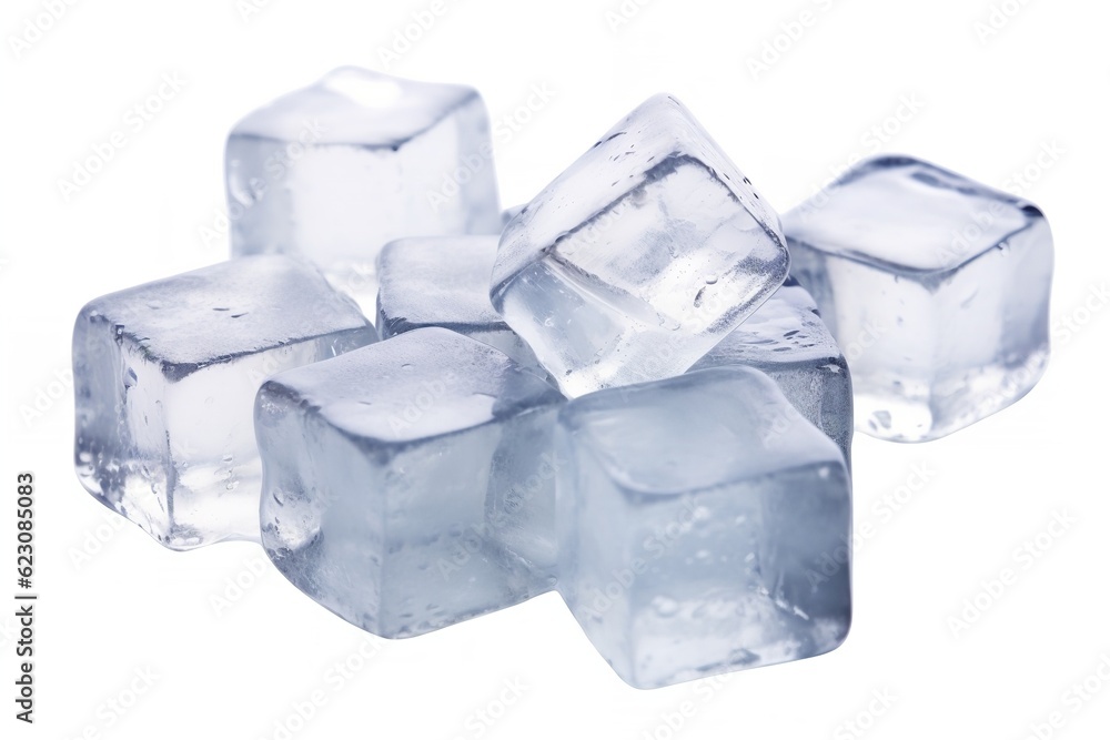ice cubes isolated on white ice cubes isolated on white