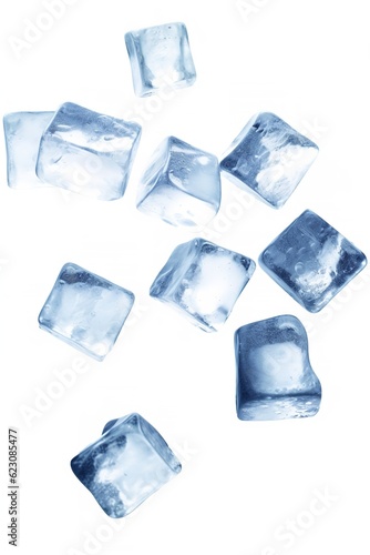 fresh ice cubes isolated on white background png