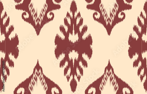 Ethnic abstract ikat art. Aztec ornament print. geometric ethnic pattern seamless  color oriental.  Design for background ,curtain, carpet, wallpaper, clothing, wrapping, Batik, vector illustration.