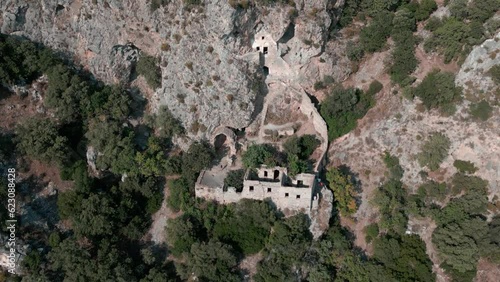 Afkule Ancient Monastery Aerial View  photo