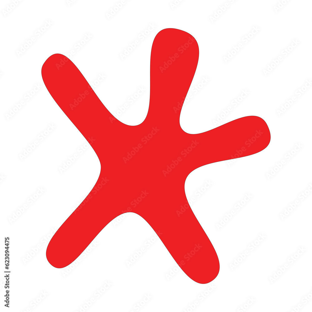 X-ray sign illustration. Vector. Red icon on white background. X-ray sign illustration. Vector. Red icon on white background.