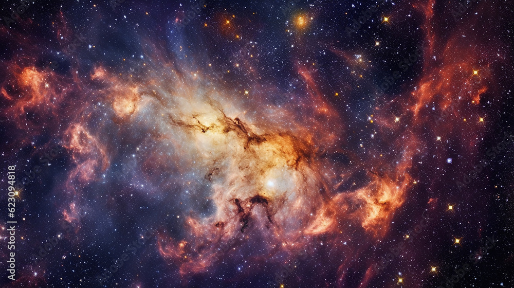 The ethereal beauty of a cosmic nebula, with its vibrant colors and intricate details. Generative AI The ethereal beauty of a cosmic nebula, with its vibrant colors and intricate details. Generative AI