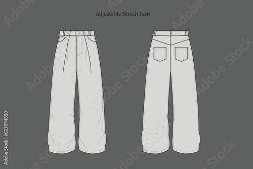 The adjustable rise slouch jean photo