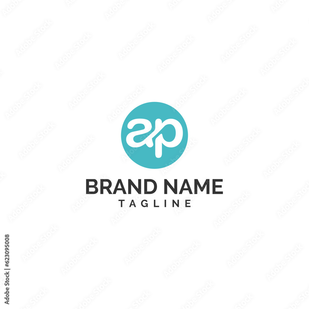 Abstract and minimal AP letter mark logo. Abstract and minimal AP letter mark logo.