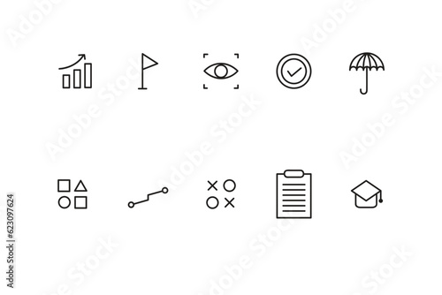 Sleek Monoline Icon Style