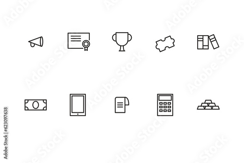 Sleek Monoline Icon Style