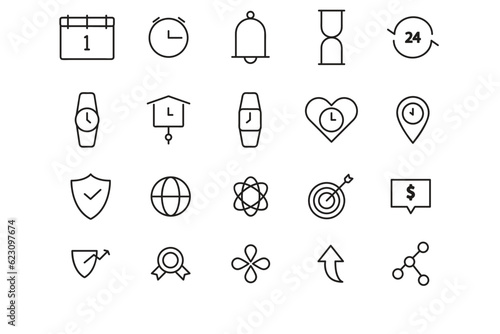 Sleek Monoline Icon Style