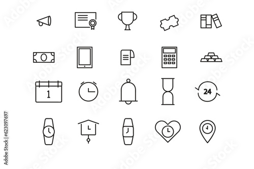 Sleek Monoline Icon Style