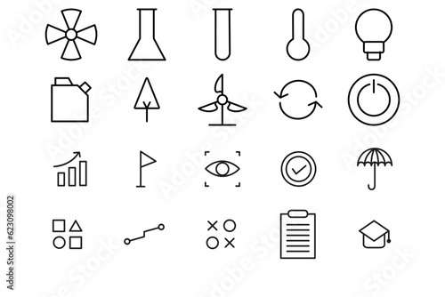 Sleek Monoline Icon Style