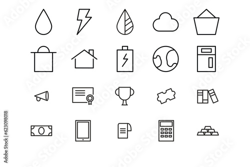 Sleek Monoline Icon Style