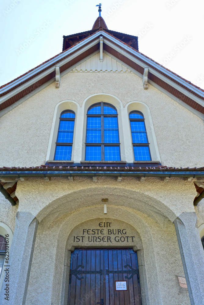 Fototapeta premium Reformierte Kirche Appenzell, Schweiz