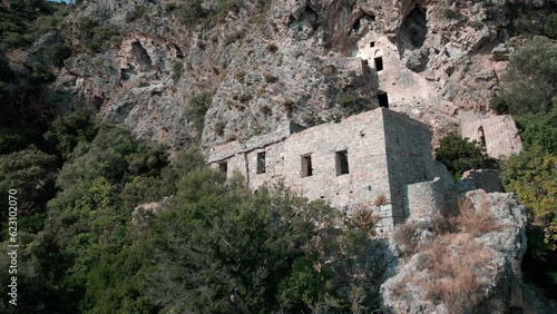 Afkule Ancient Monastery Aerial View  photo