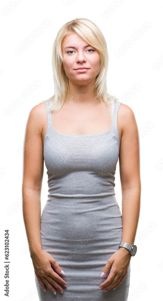 Young beautiful blonde woman over isolated background skeptic and nervous, frowning upset because of problem. Negative person. Young beautiful blonde woman over isolated background skeptic and nervous, frowning upset because of problem. Negative person.