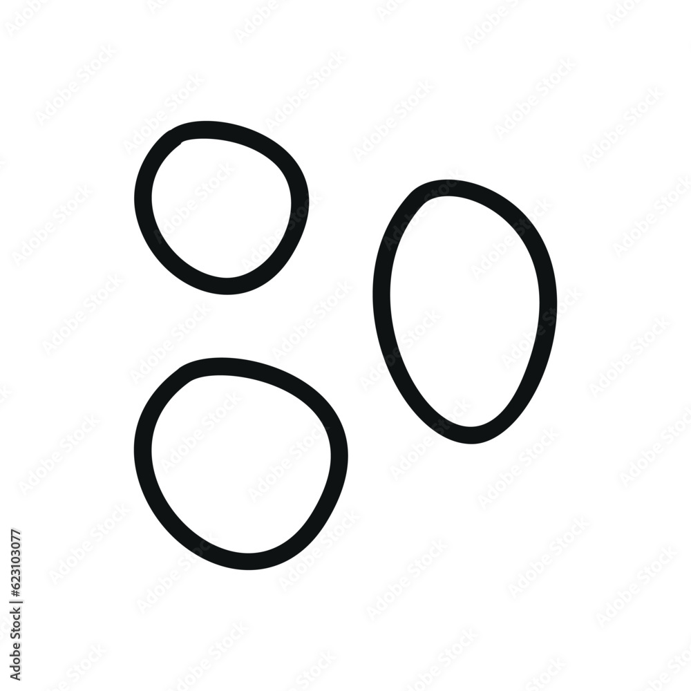 Hand drawn linear vector illustration of rocks Hand drawn linear vector illustration of rocks