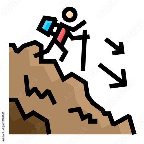 Down the mountain