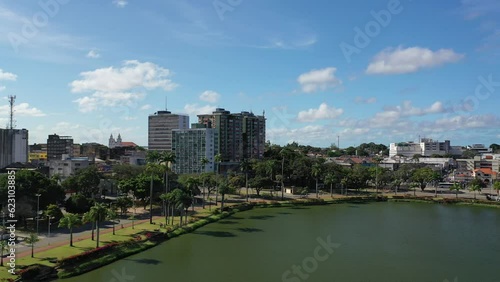 Lagoa Solon de Lucena no Centro de João Pessoa com Drone 4k - Paraiba - Nordeste - Brasil photo