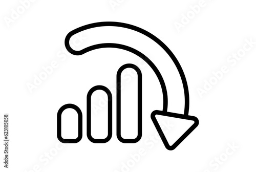 Scale diagram flat icon seo web symbol shape app line sign art
