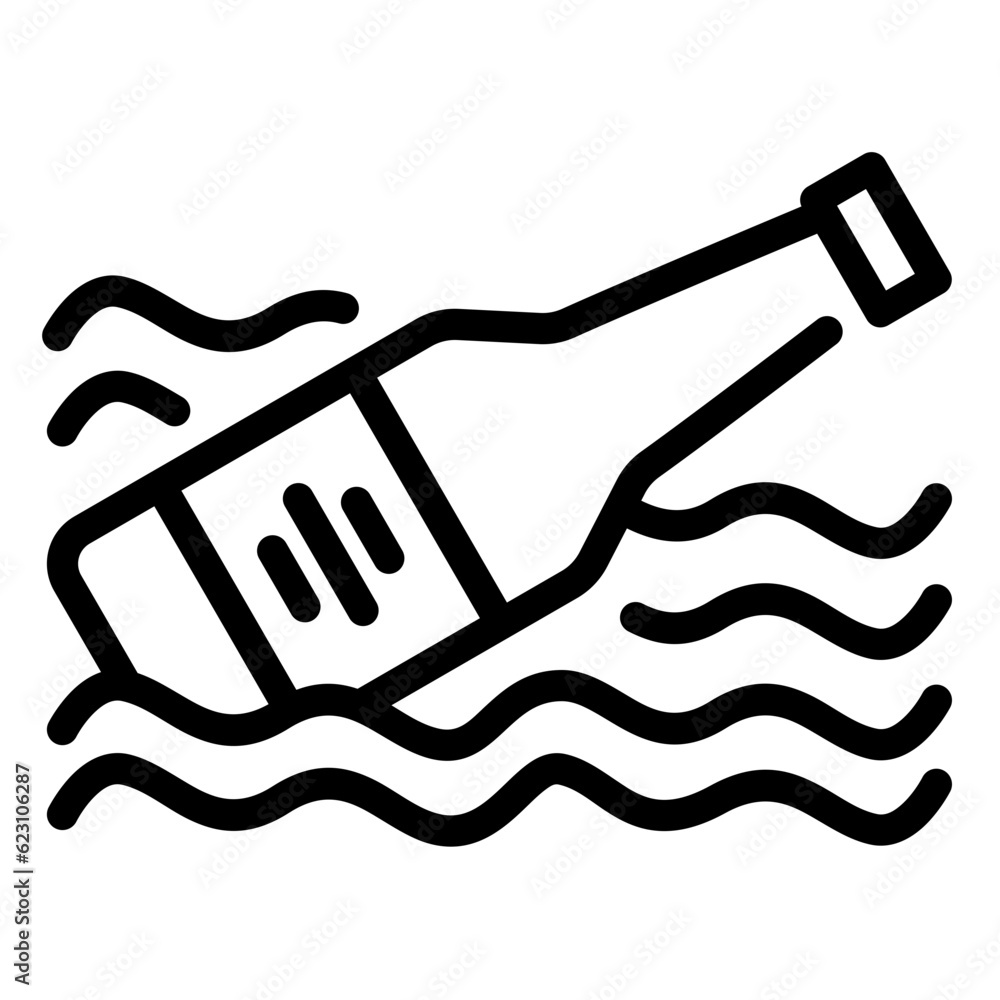 bottle litter in the sea bottle litter in the sea